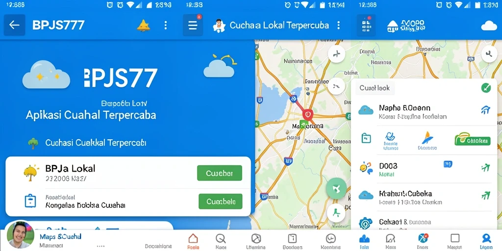 Antarmuka aplikasi BPJS777 menampilkan informasi cuaca terkini dengan jelas.