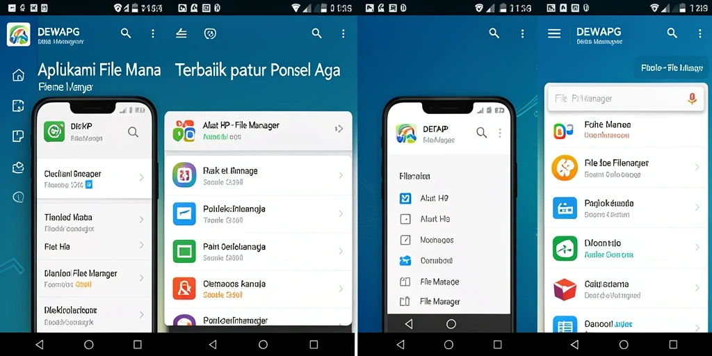 Antarmuka DEWAPG yang intuitif untuk mengelola file secara efisien.