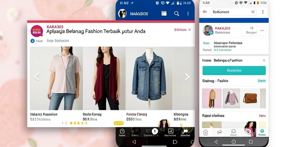 Antarmuka KAKA303 menampilkan koleksi fashion terkini untuk pengguna.