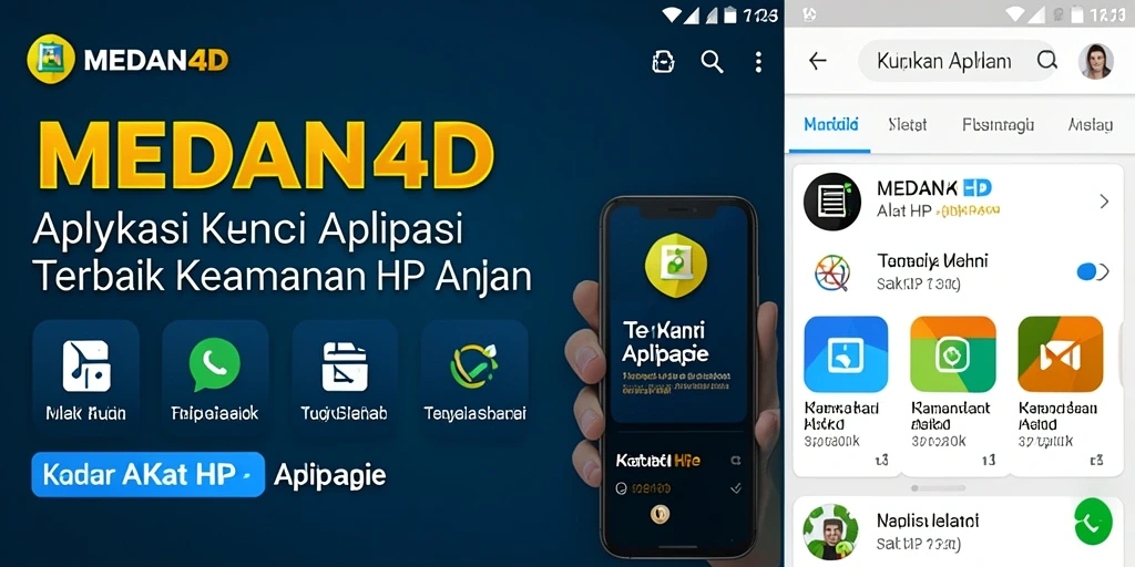 Tampilan antarmuka utama MEDAN4D untuk penguncian aplikasi.