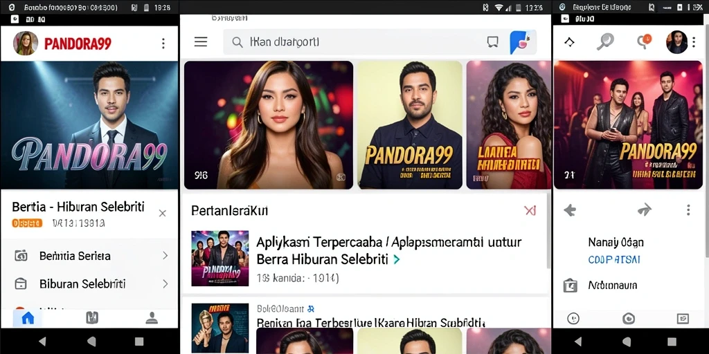 Tampilan antarmuka PANDORA99 yang menarik dan informatif.