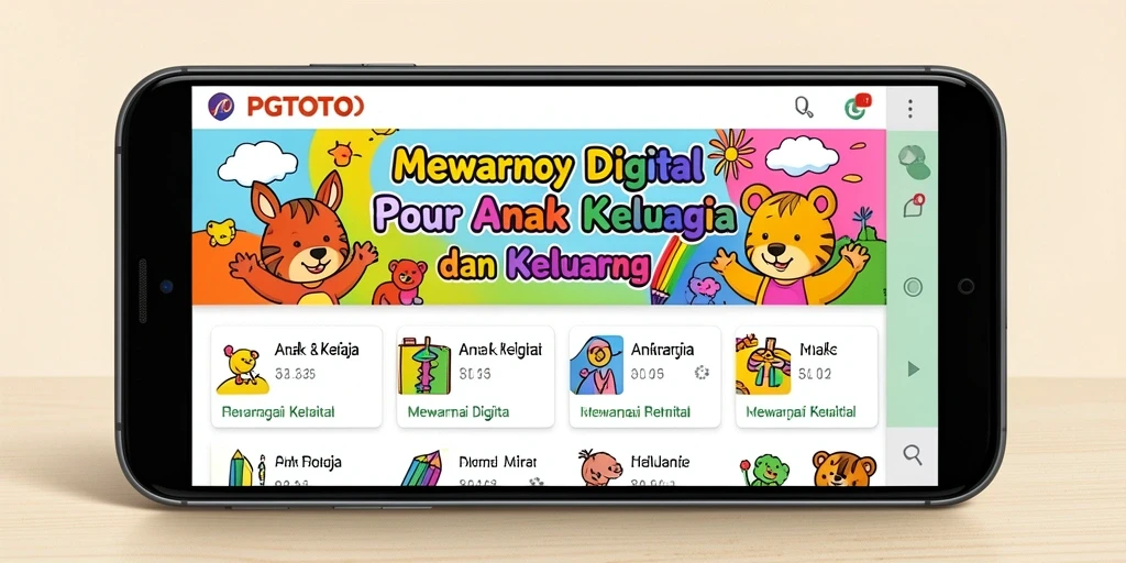 Tampilan antarmuka PGTOTO dengan berbagai pilihan mewarnai.