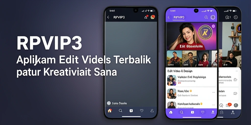 Antarmuka RPVIP3 yang intuitif untuk Edit Video Reels.