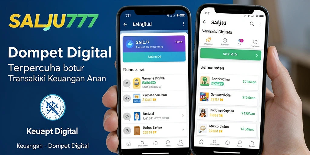Antarmuka pengguna SALJU777 yang modern dan efisien untuk Dompet Digital.