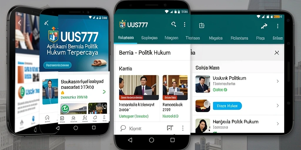 Antarmuka modern dan informatif dari aplikasi UUS777.